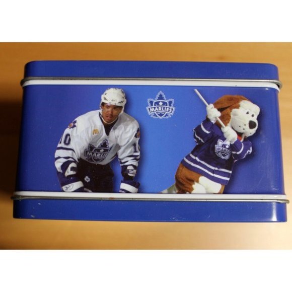 AHL Toronto Marlies Maple Leafs Mascot Lunch Box Lunchbox Metal Tin 8 x 7 x 4 - Picture 5 of 7